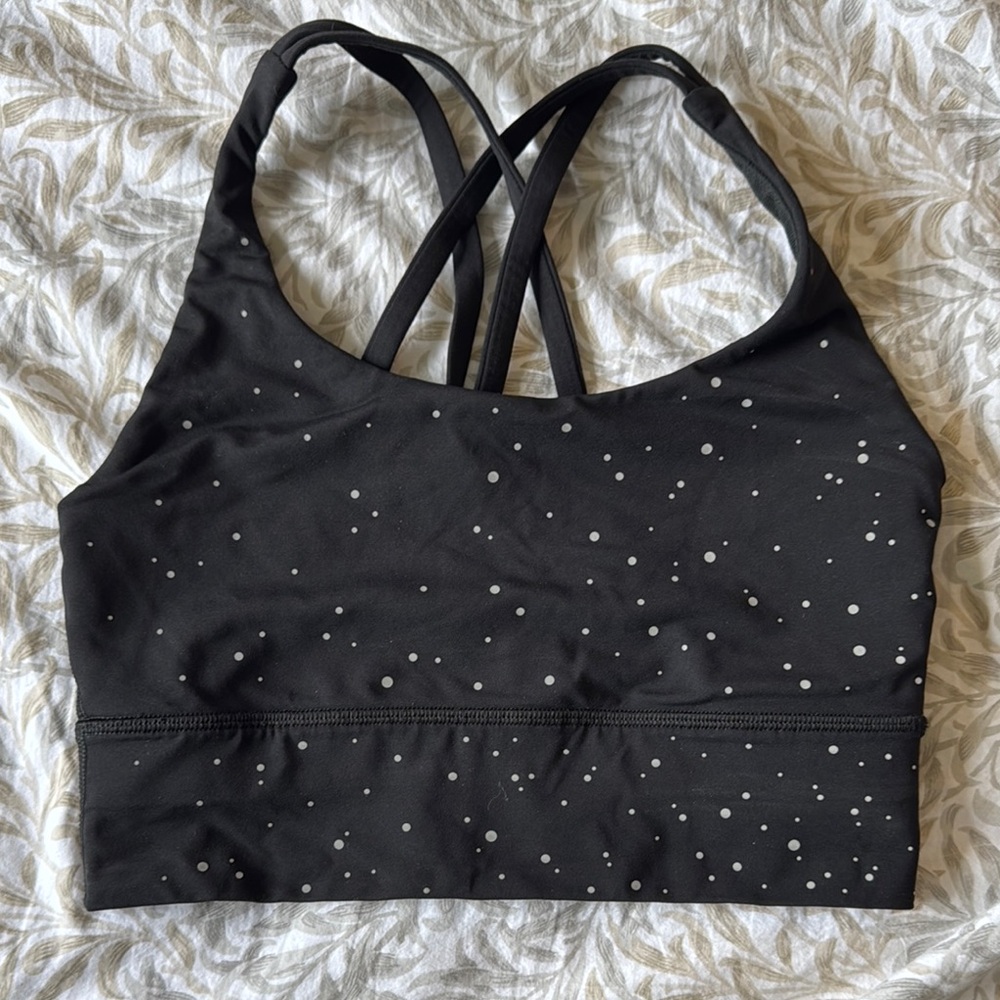 Lululemon Black Sports Bra with Crossback Straps
